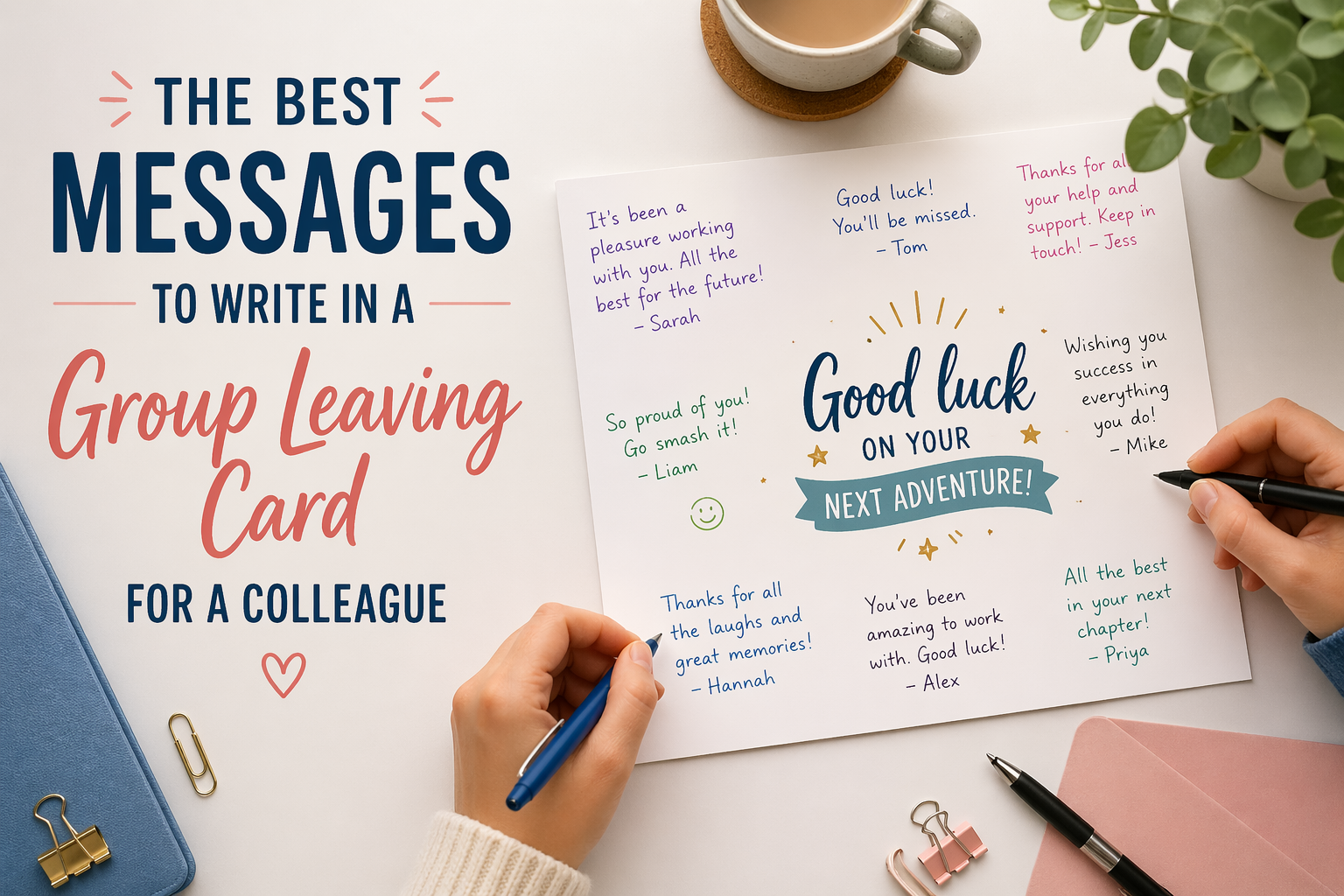 The Best Messages to Write in a Group Leaving Card for a Colleague