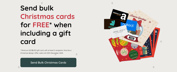 Bulk send Christmas Cards and gift cards for FREE